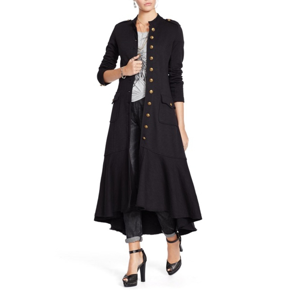Ralph Lauren duster jacket with gold buttons